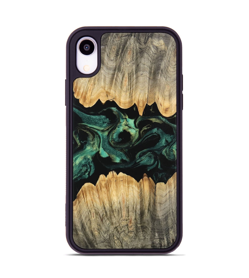 iPhone Xr Wood Phone Case - Alivia (Green, 746209)