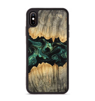 iPhone Xs Max Wood Phone Case - Alivia (Green, 746209)