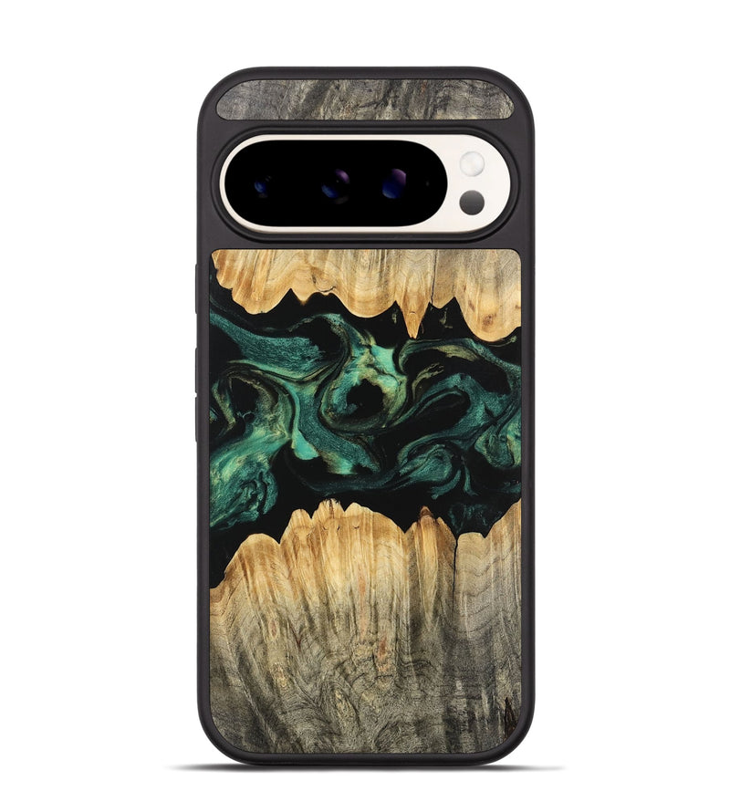 Pixel 9 Wood Phone Case - Alivia (Green, 746209)