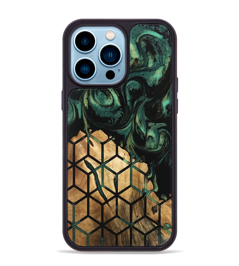 iPhone 14 Pro Max Wood Phone Case - Lewis (Pattern, 746210)