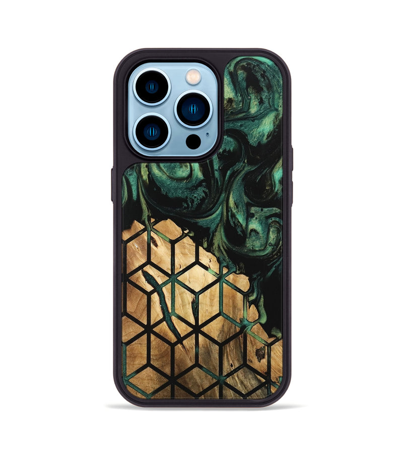 iPhone 14 Pro Wood Phone Case - Lewis (Pattern, 746210)