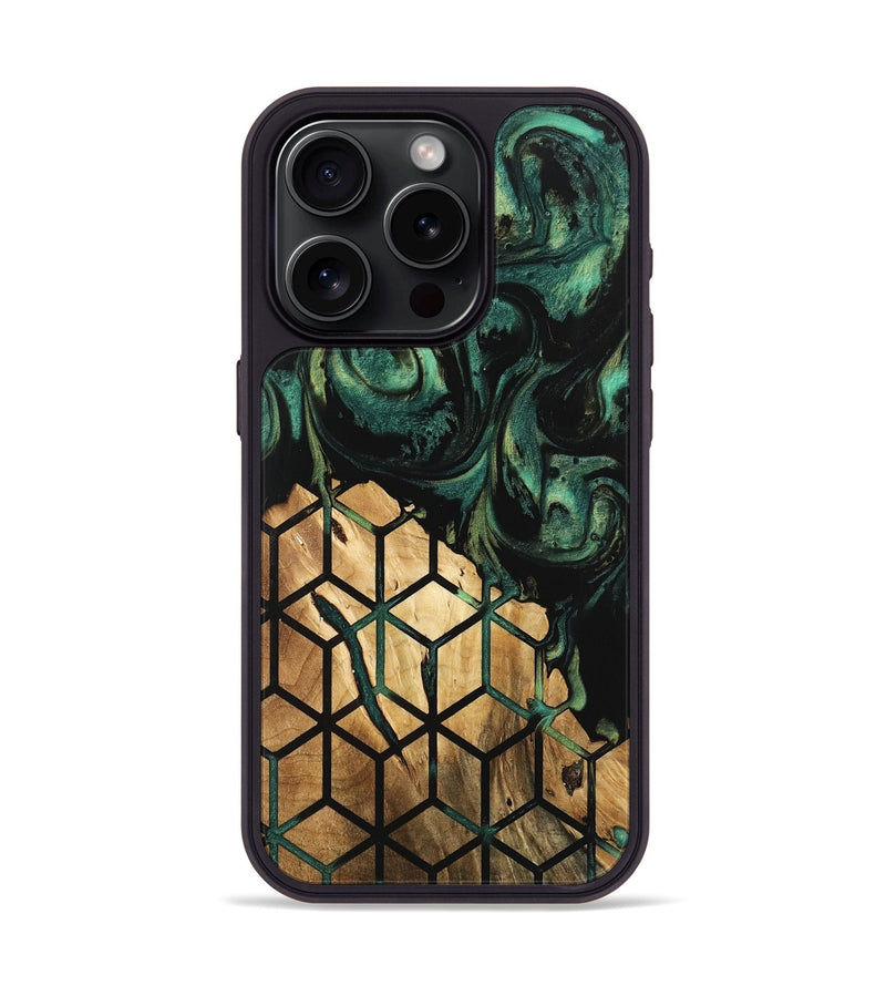 iPhone 15 Pro Wood Phone Case - Lewis (Pattern, 746210)