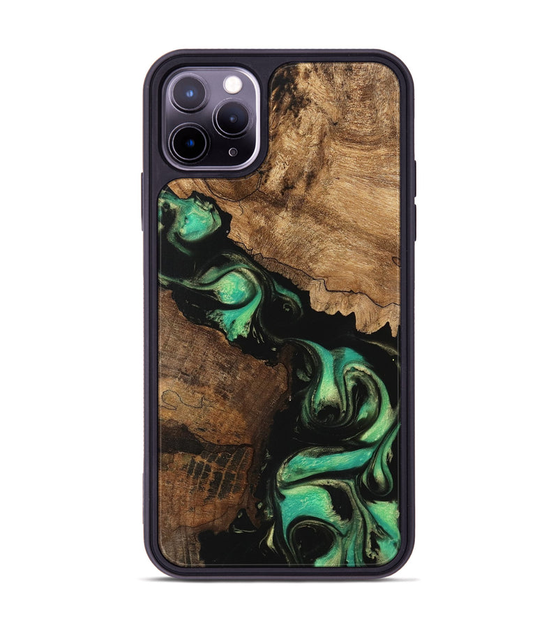 iPhone 11 Pro Max Wood Phone Case - Knox (Green, 746211)