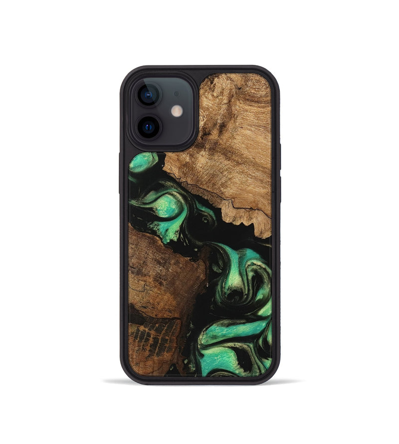 iPhone 12 mini Wood Phone Case - Knox (Green, 746211)