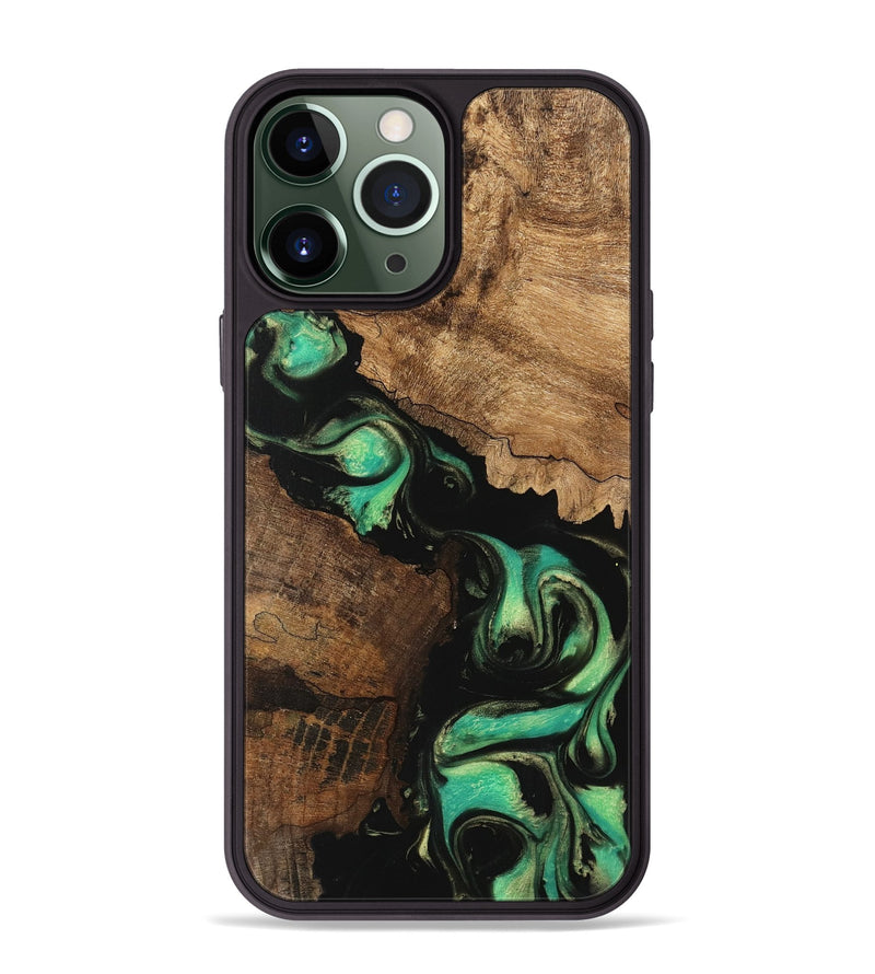 iPhone 13 Pro Max Wood Phone Case - Knox (Green, 746211)