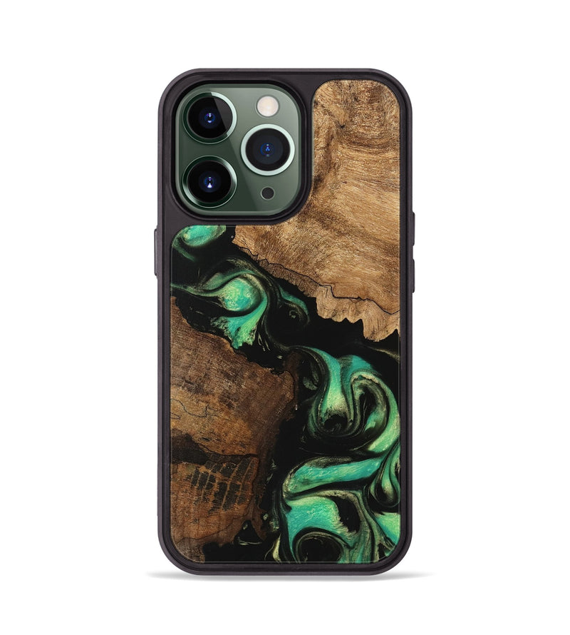 iPhone 13 Pro Wood Phone Case - Knox (Green, 746211)