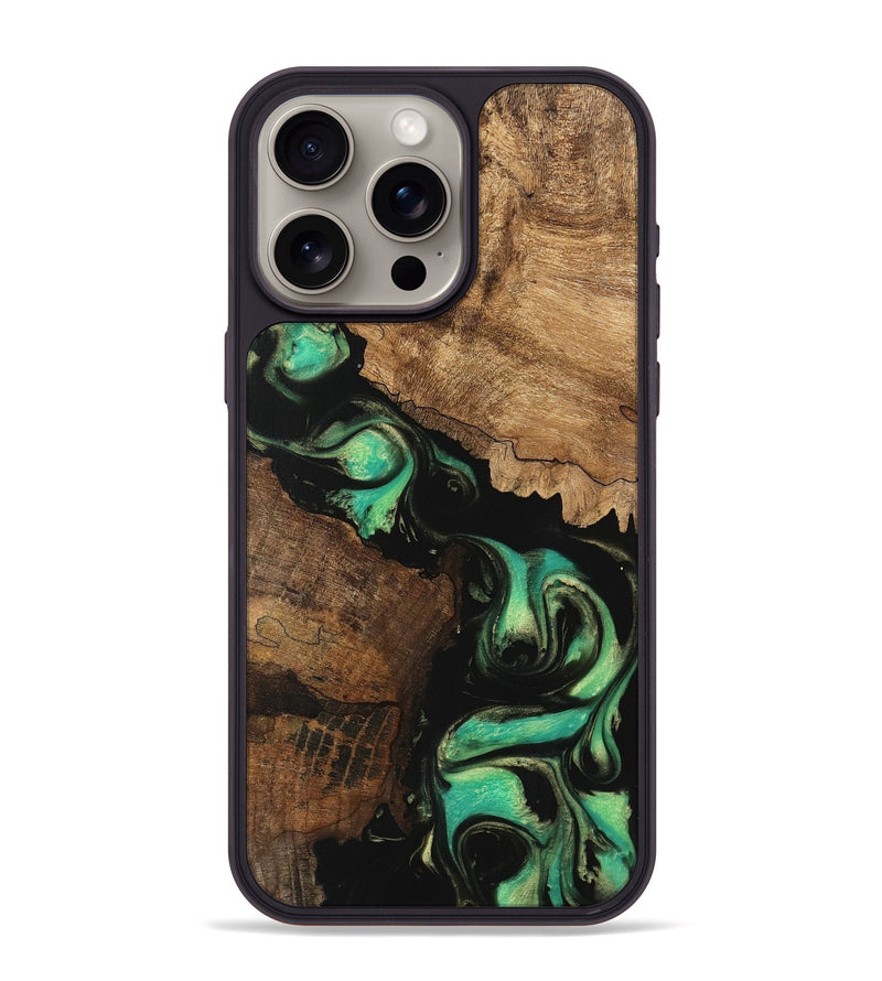 iPhone 15 Pro Max Wood Phone Case - Knox (Green, 746211)