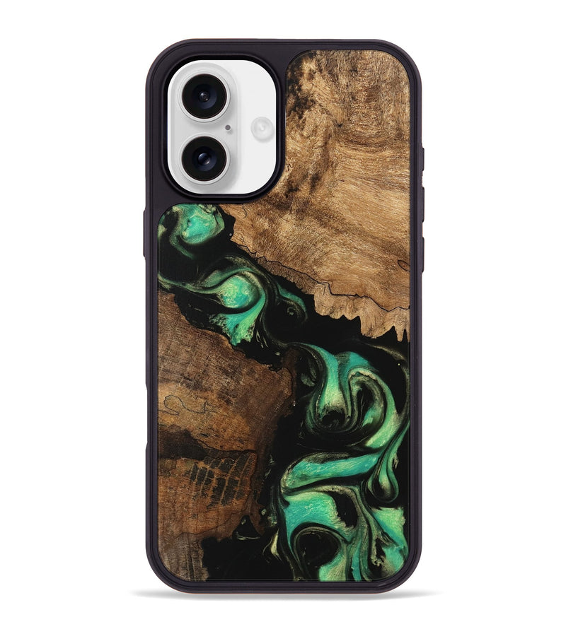 iPhone 16 Plus Wood Phone Case - Knox (Green, 746211)