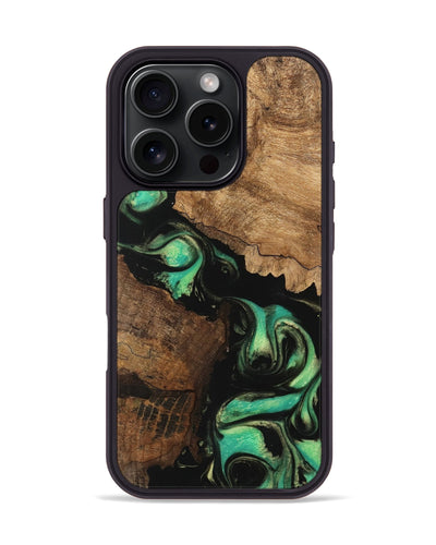 iPhone 16 Pro Wood Phone Case - Knox (Green, 746211)