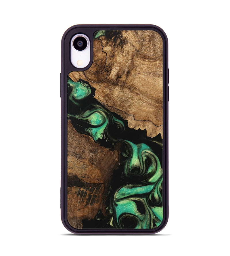 iPhone Xr Wood Phone Case - Knox (Green, 746211)