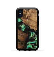 iPhone Xs Wood Phone Case - Knox (Green, 746211)