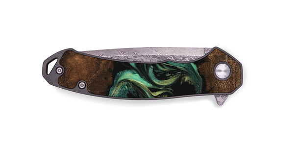 EDC Wood Pocket Knife - Jaydin (Green, 746212)