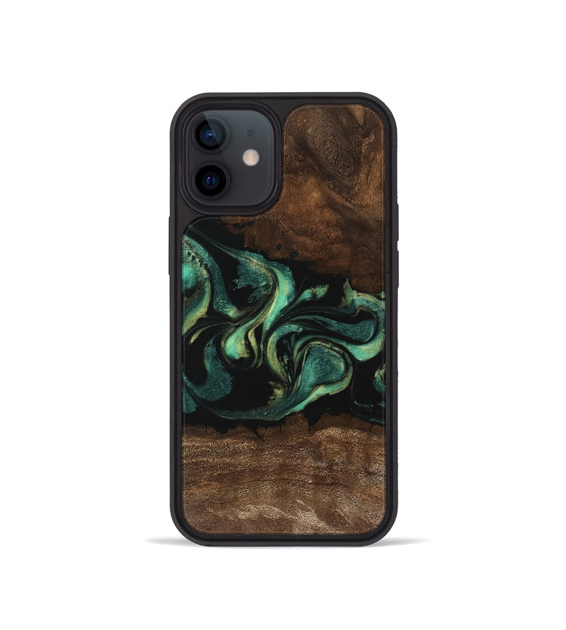 iPhone 12 mini Wood Phone Case - Jaydin (Green, 746212)