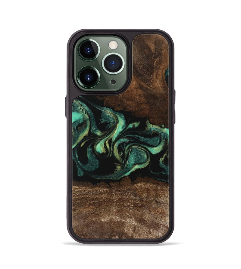 iPhone 13 Pro Wood Phone Case - Jaydin (Green, 746212)