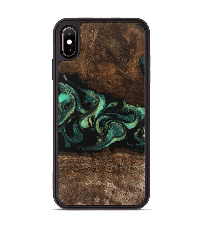 iPhone Xs Max Wood Phone Case - Jaydin (Green, 746212)