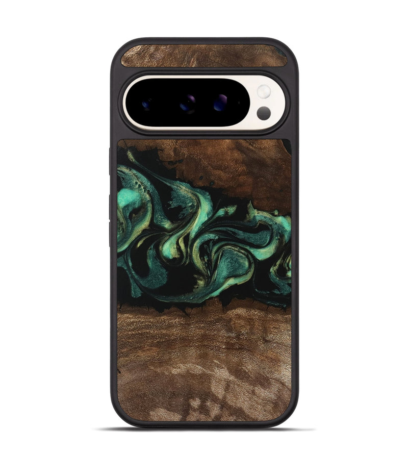 Pixel 9 Wood Phone Case - Jaydin (Green, 746212)