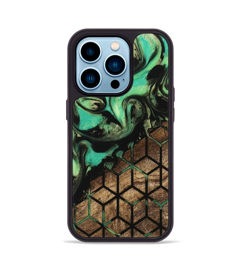 iPhone 14 Pro Wood Phone Case - Luz (Pattern, 746214)