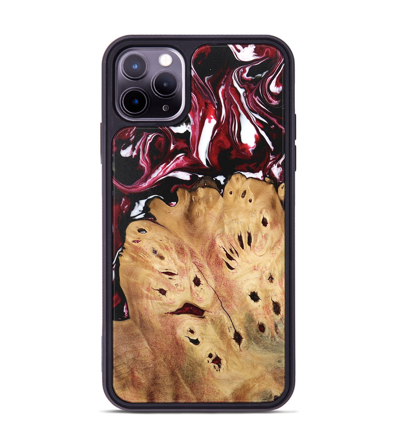 iPhone 11 Pro Max Wood Phone Case - Shante (Red, 746220)