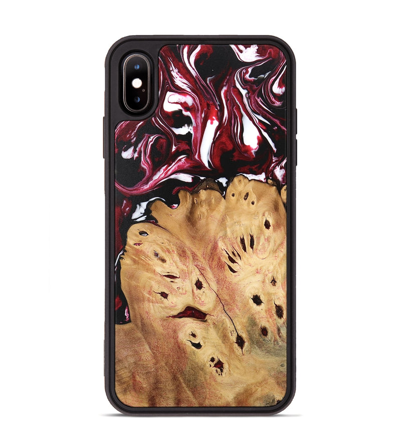 iPhone Xs Max Wood Phone Case - Shante (Red, 746220)