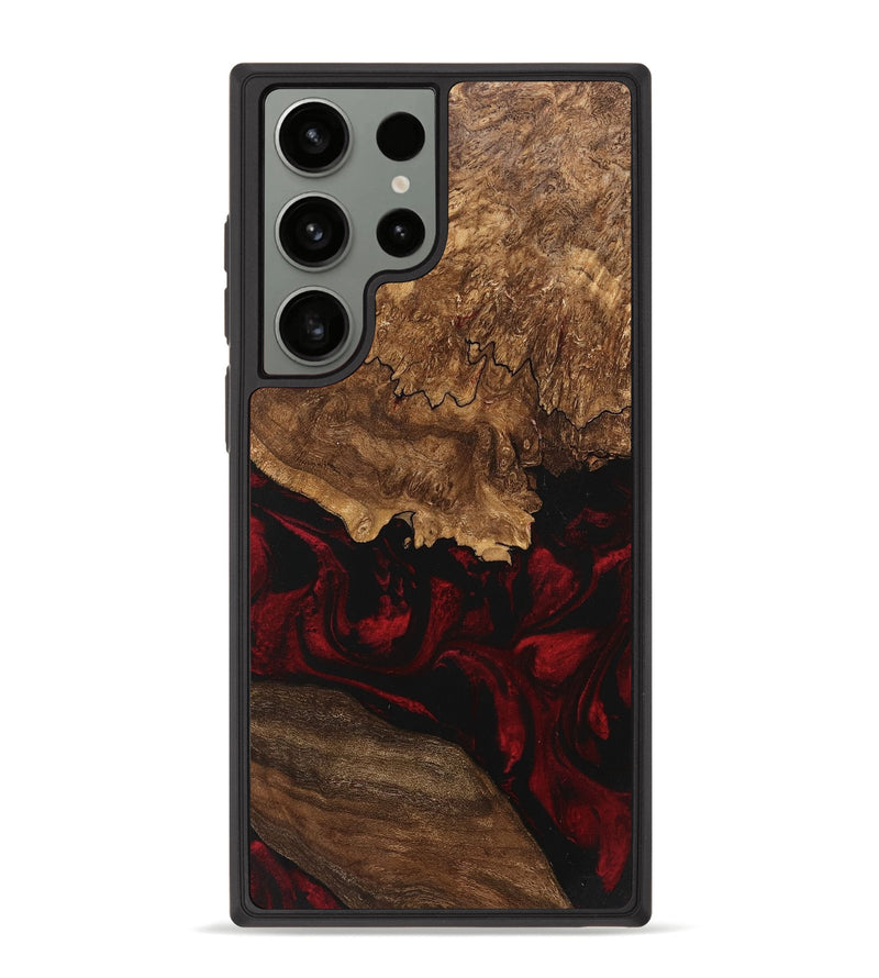 Galaxy S23 Ultra Wood Phone Case - Felix (Red, 746221)