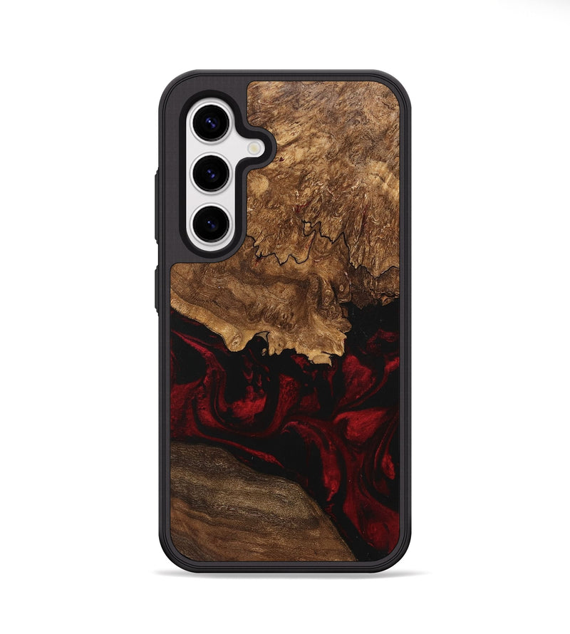 Galaxy S25 Wood Phone Case - Felix (Red, 746221)