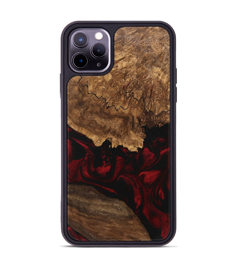 iPhone 11 Pro Max Wood Phone Case - Felix (Red, 746221)