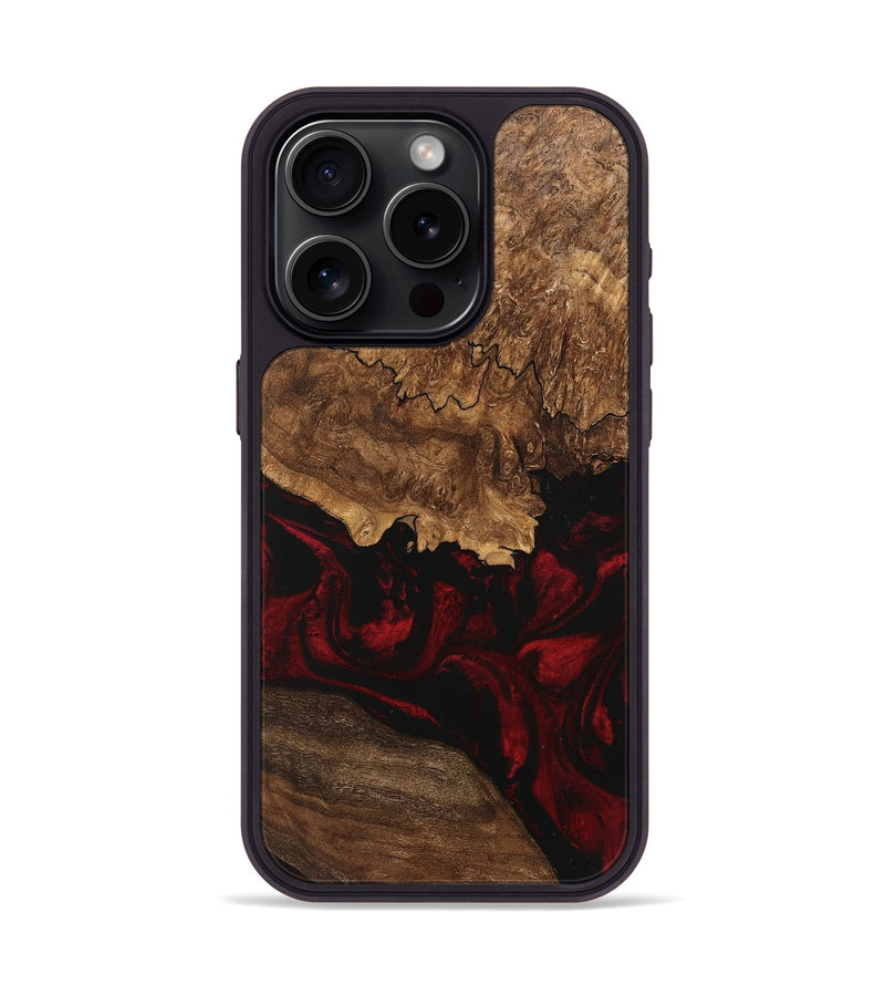 iPhone 15 Pro Wood Phone Case - Felix (Red, 746221)