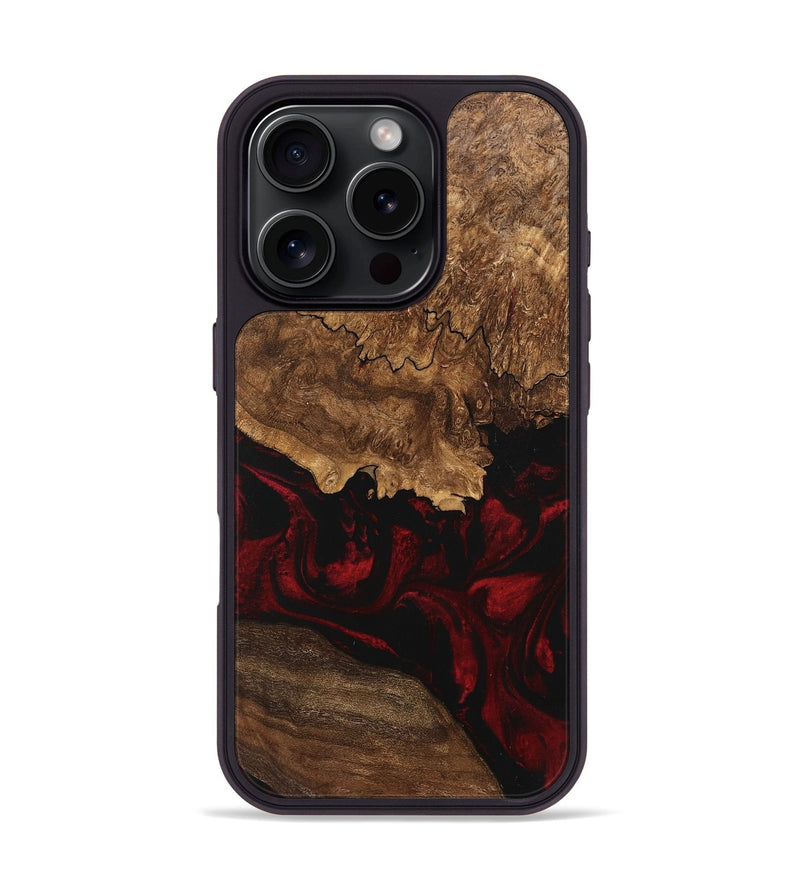 iPhone 16 Pro Wood Phone Case - Felix (Red, 746221)