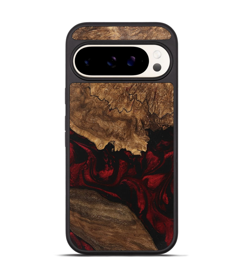 Pixel 9 Wood Phone Case - Felix (Red, 746221)