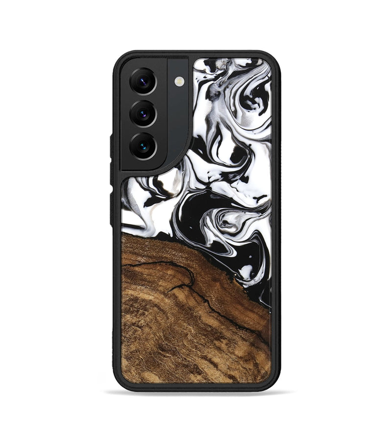 Galaxy S22 Wood Phone Case - Janelle (Black & White, 746225)