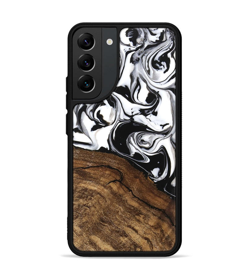 Galaxy S22 Plus Wood Phone Case - Janelle (Black & White, 746225)