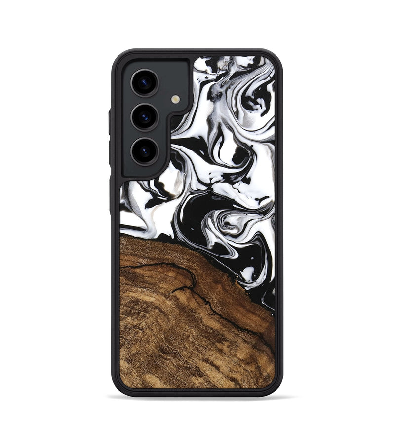 Galaxy S24 Wood Phone Case - Janelle (Black & White, 746225)