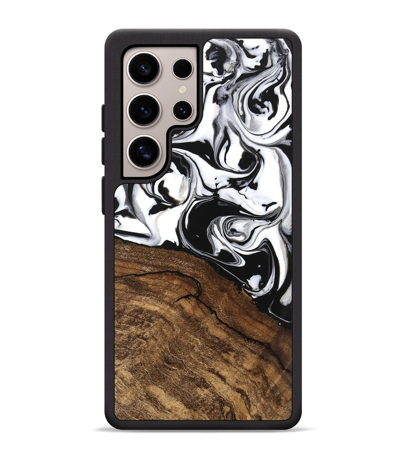 Galaxy S25 Ultra Wood Phone Case - Janelle (Black & White, 746225)