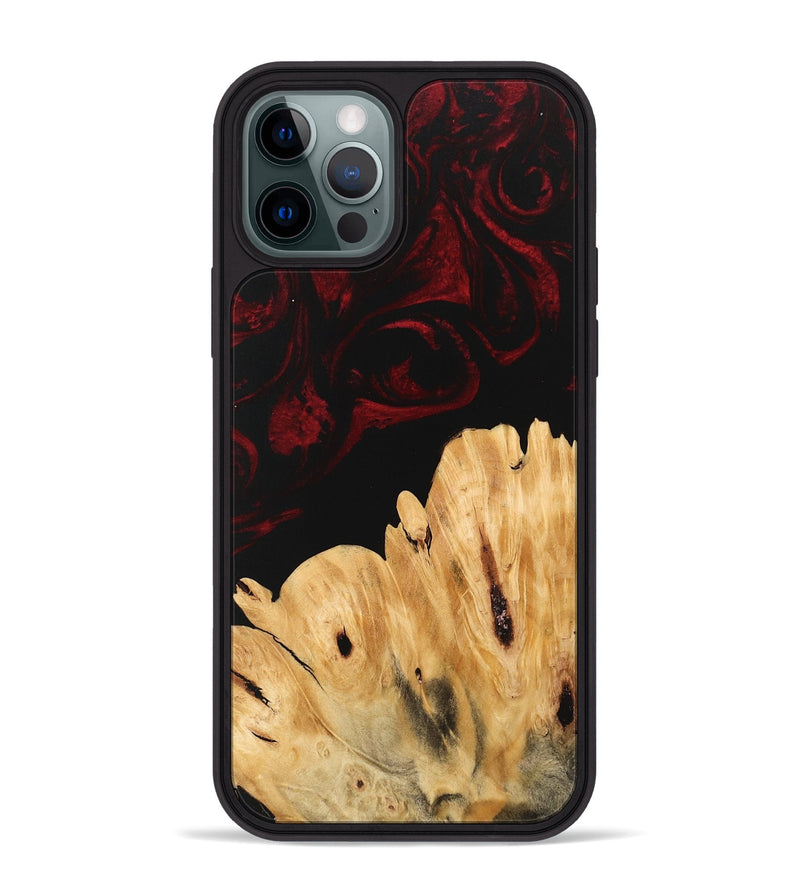 iPhone 12 Pro Max Wood Phone Case - Robyn (Red, 746230)