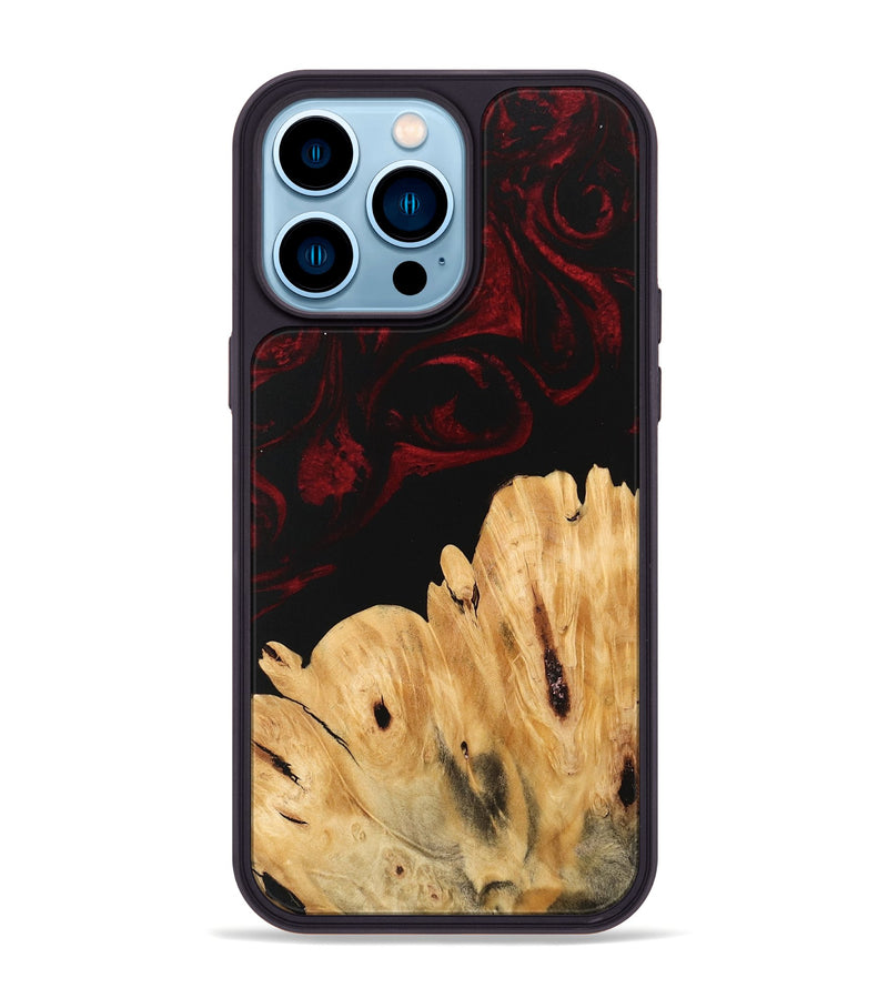 iPhone 14 Pro Max Wood Phone Case - Robyn (Red, 746230)