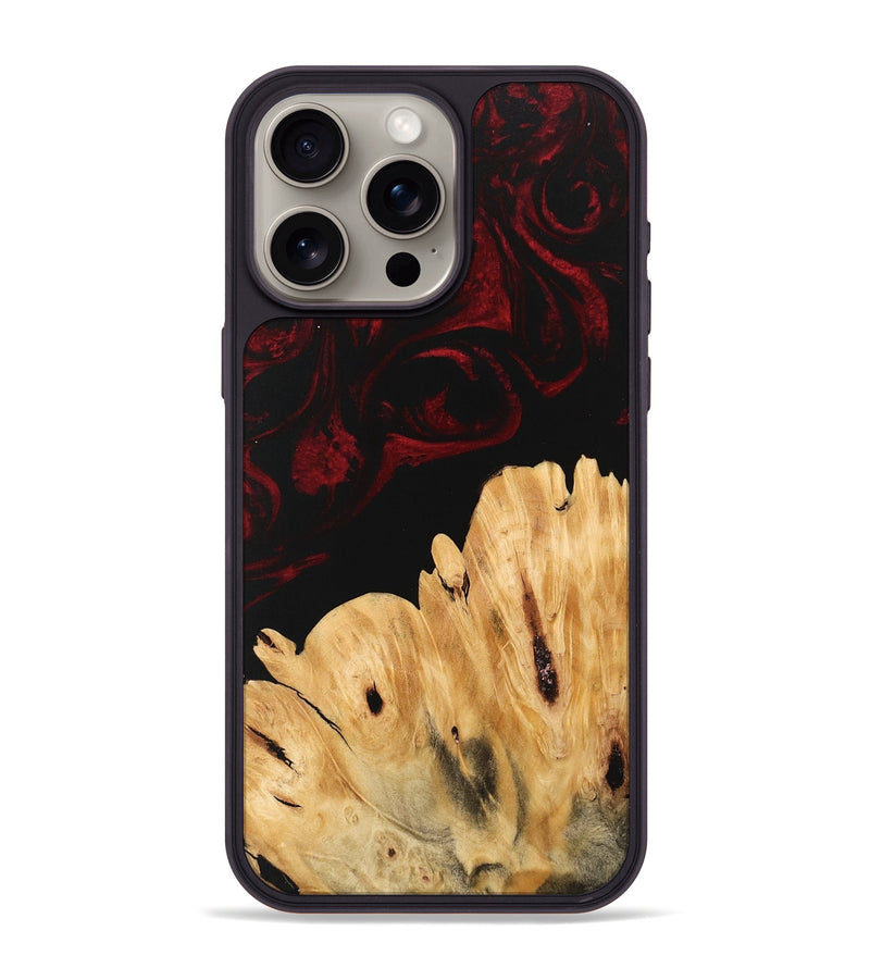 iPhone 15 Pro Max Wood Phone Case - Robyn (Red, 746230)