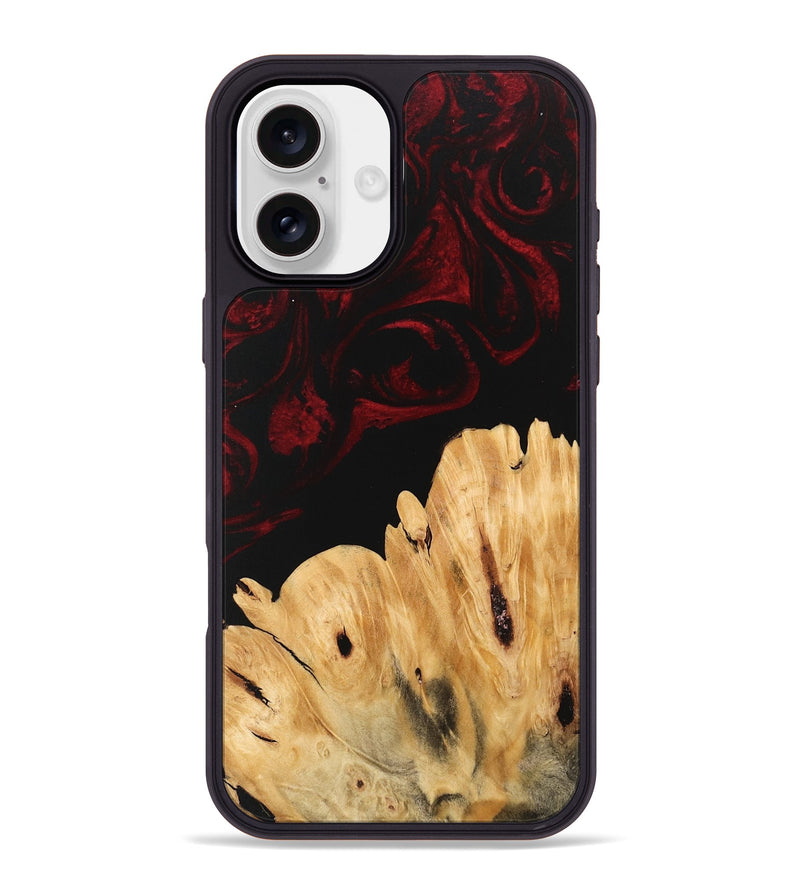 iPhone 16 Plus Wood Phone Case - Robyn (Red, 746230)