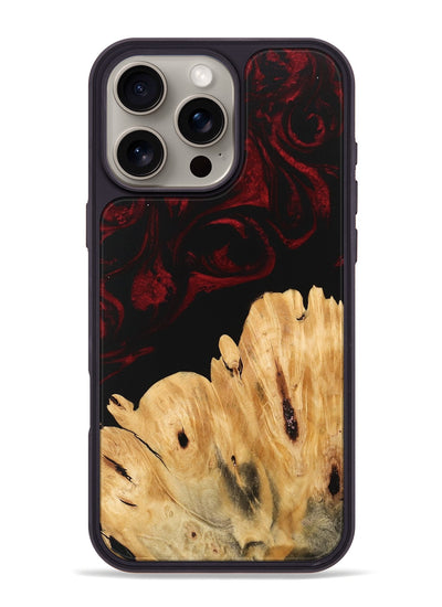 iPhone 16 Pro Max Wood Phone Case - Robyn (Red, 746230)