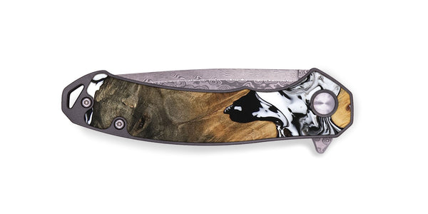 EDC Wood Pocket Knife - Maegan (Black & White, 746231)