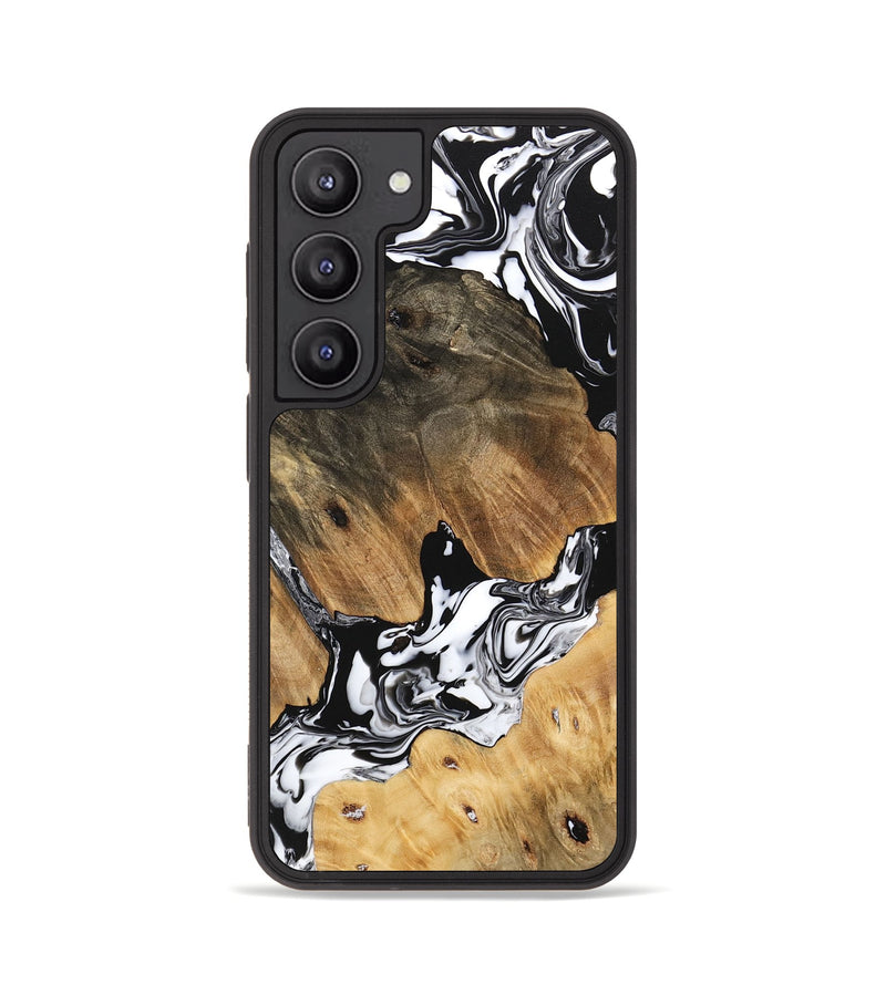 Galaxy S23 Wood Phone Case - Maegan (Black & White, 746231)