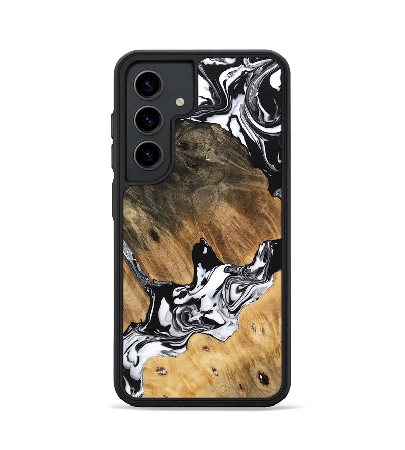 Galaxy S24 Wood Phone Case - Maegan (Black & White, 746231)