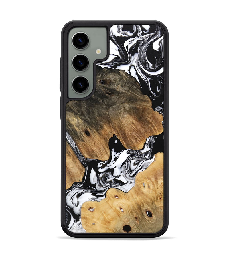 Galaxy S24 Plus Wood Phone Case - Maegan (Black & White, 746231)