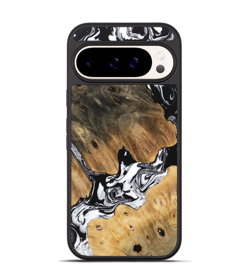 Pixel 9 Wood Phone Case - Maegan (Black & White, 746231)