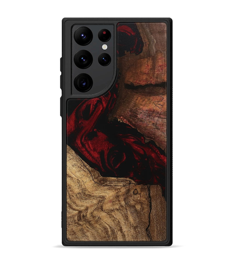 Galaxy S22 Ultra Wood Phone Case - Rodney (Red, 746232)