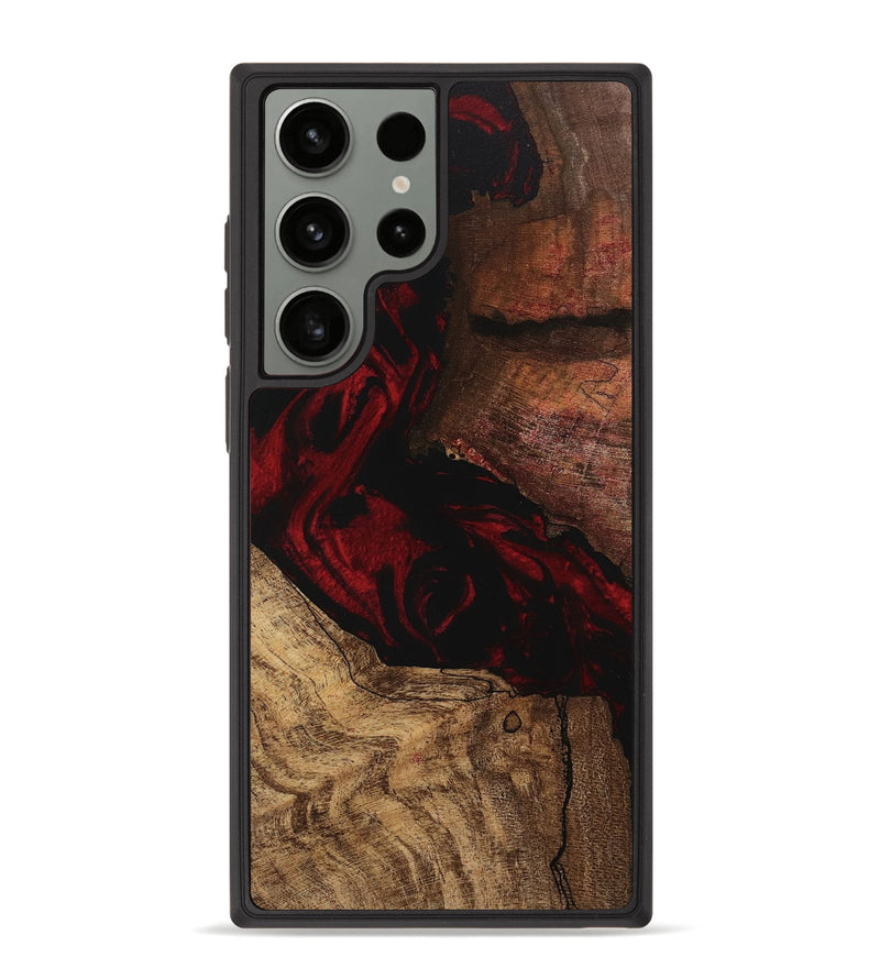 Galaxy S23 Ultra Wood Phone Case - Rodney (Red, 746232)