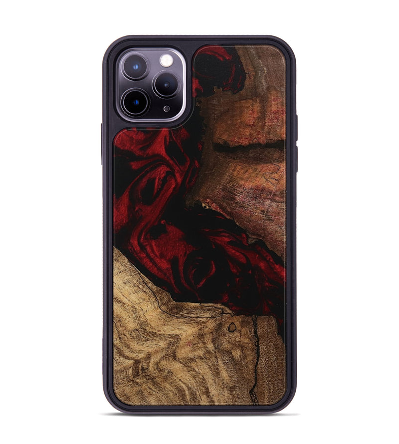 iPhone 11 Pro Max Wood Phone Case - Rodney (Red, 746232)