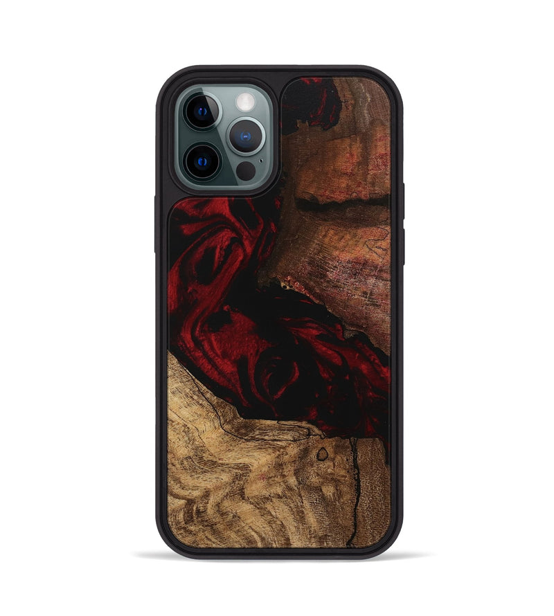 iPhone 12 Pro Wood Phone Case - Rodney (Red, 746232)