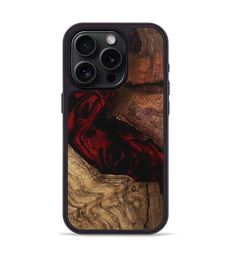 iPhone 15 Pro Wood Phone Case - Rodney (Red, 746232)