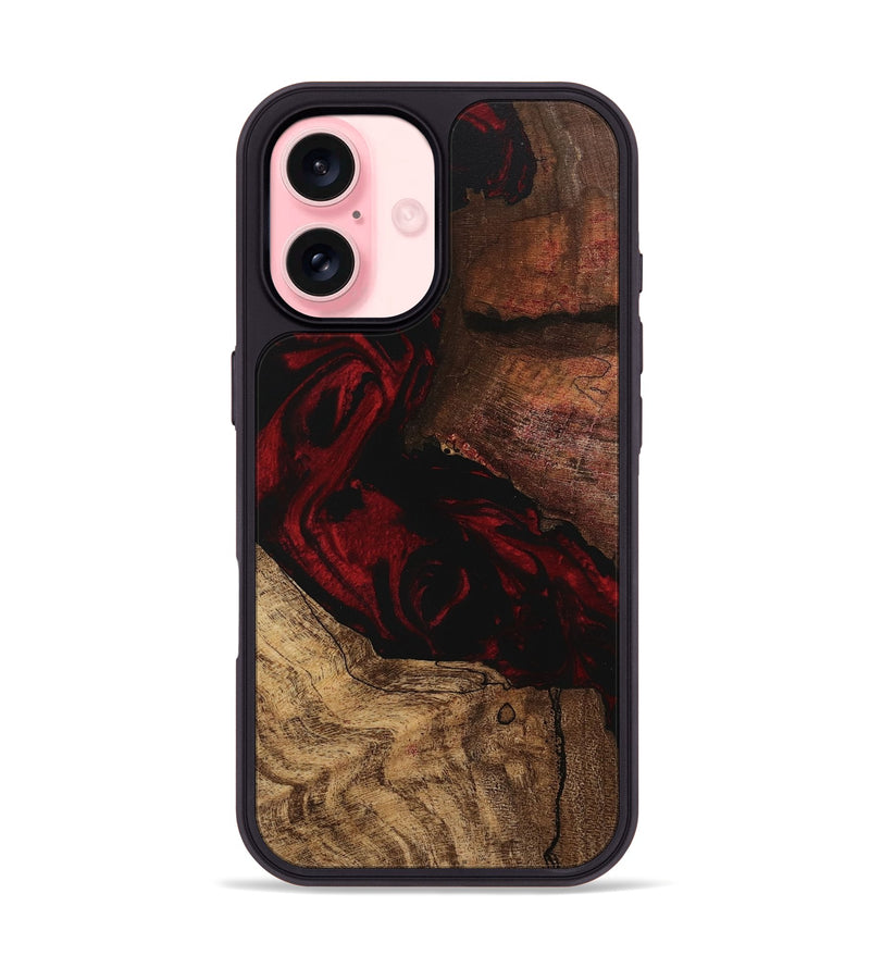 iPhone 16 Wood Phone Case - Rodney (Red, 746232)