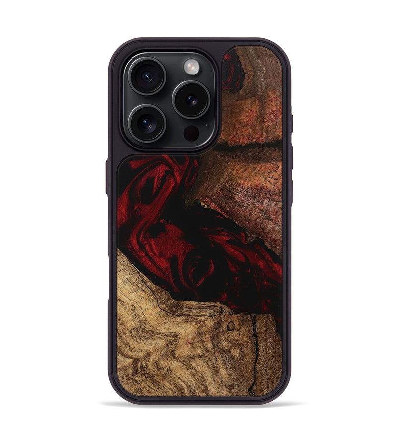 iPhone 16 Pro Wood Phone Case - Rodney (Red, 746232)